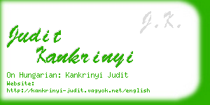 judit kankrinyi business card